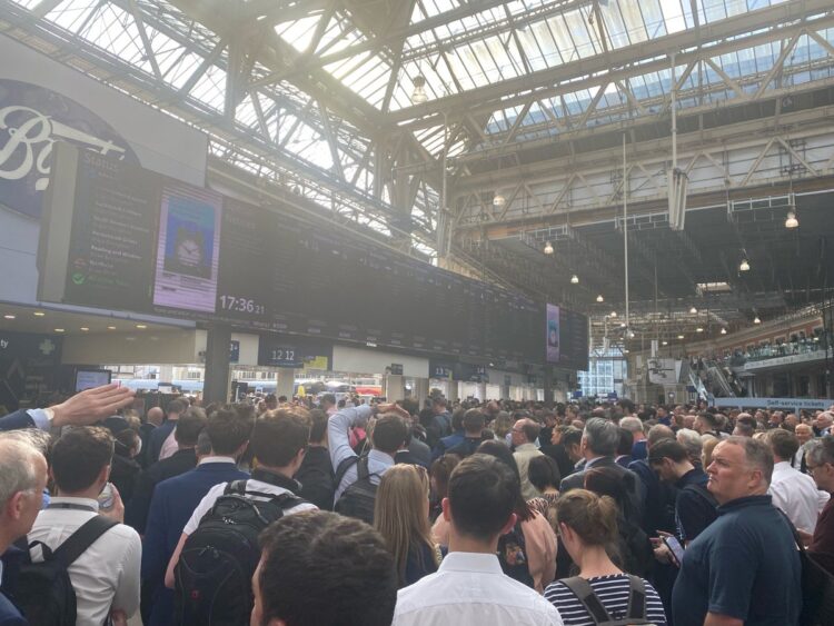 Waterloo rush hour chaos as trains cancelled after Wimbledon trespass incident